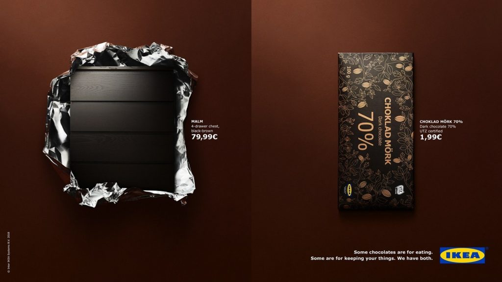 Ikea crna čokolada nameštaj poster