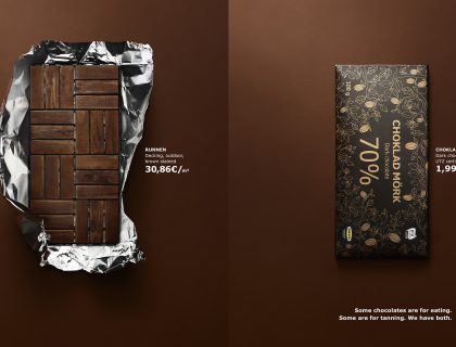 Ikea crna čokolada nameštaj poster