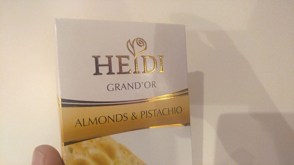 Heidi bela čokolada omot